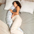 Doomoo BUDDY Maternity Pillow - Aquagreen Leaves